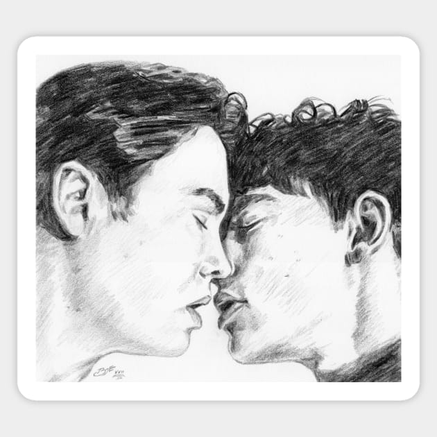 Heartstopper Kiss Sticker by BarnabyEdwards